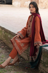 URGE AND ASLIGN HIT 3 PIECE DHANAK EMBROIDERED
